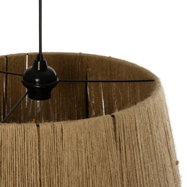 GLOBOSTAR® CONE 205-0058 Boho Κρεμαστό Φωτιστικό Οροφής με Ντουί 1 x E27 AC 220-240V IP20 - Μπεζ - M55 x Π55 x Υ50cm - Image 9