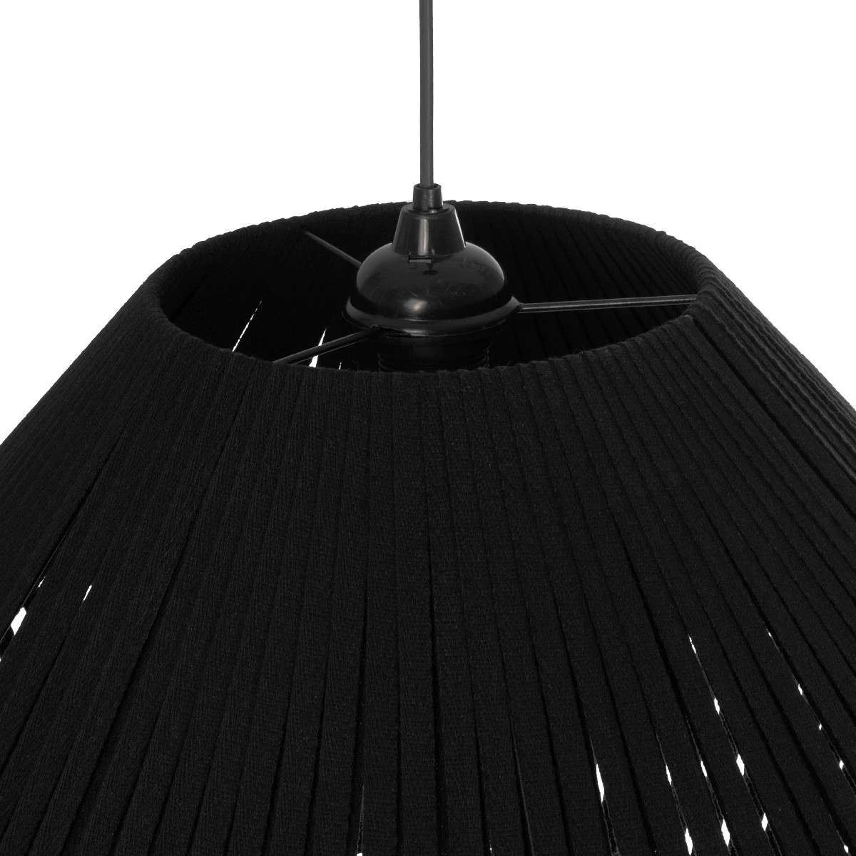 GLOBOSTAR® NUI 205-0062 Boho Κρεμαστό Φωτιστικό Οροφής με Ντουί 1 x E27 AC 220-240V IP20 - Μαύρο - M60 x Π60 x Υ41cm - Image 9