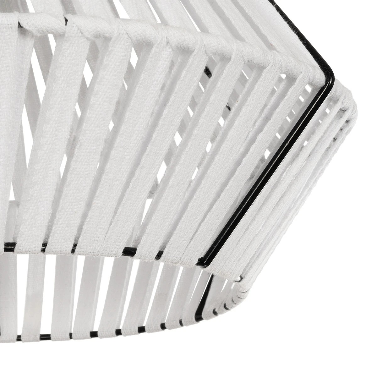 GLOBOSTAR® NUI 205-0063 Boho Κρεμαστό Φωτιστικό Οροφής με Ντουί 1 x E27 AC 220-240V IP20 - Λευκό - M36 x Π36 x Υ27cm - Image 7