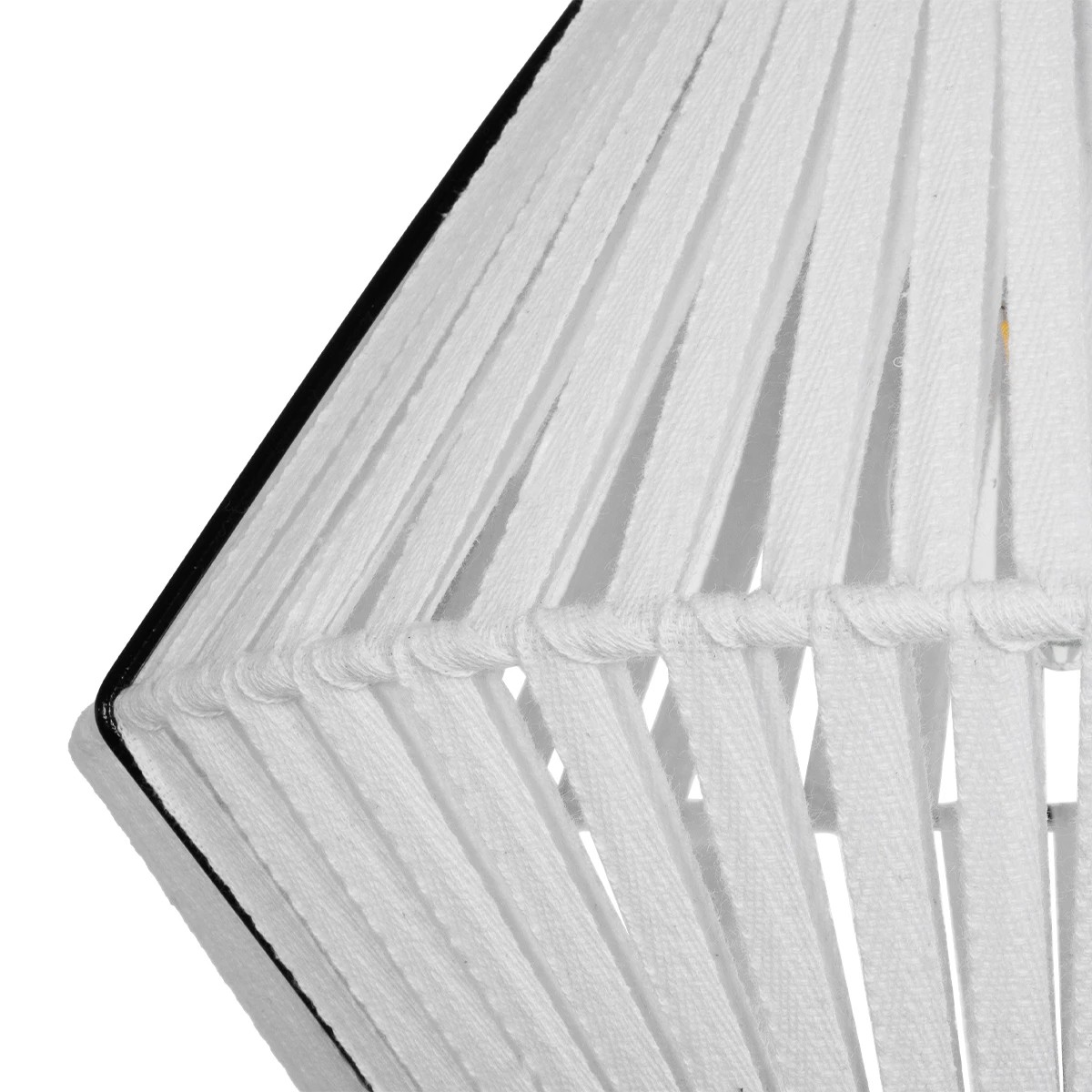 GLOBOSTAR® NUI 205-0063 Boho Κρεμαστό Φωτιστικό Οροφής με Ντουί 1 x E27 AC 220-240V IP20 - Λευκό - M36 x Π36 x Υ27cm - Image 8