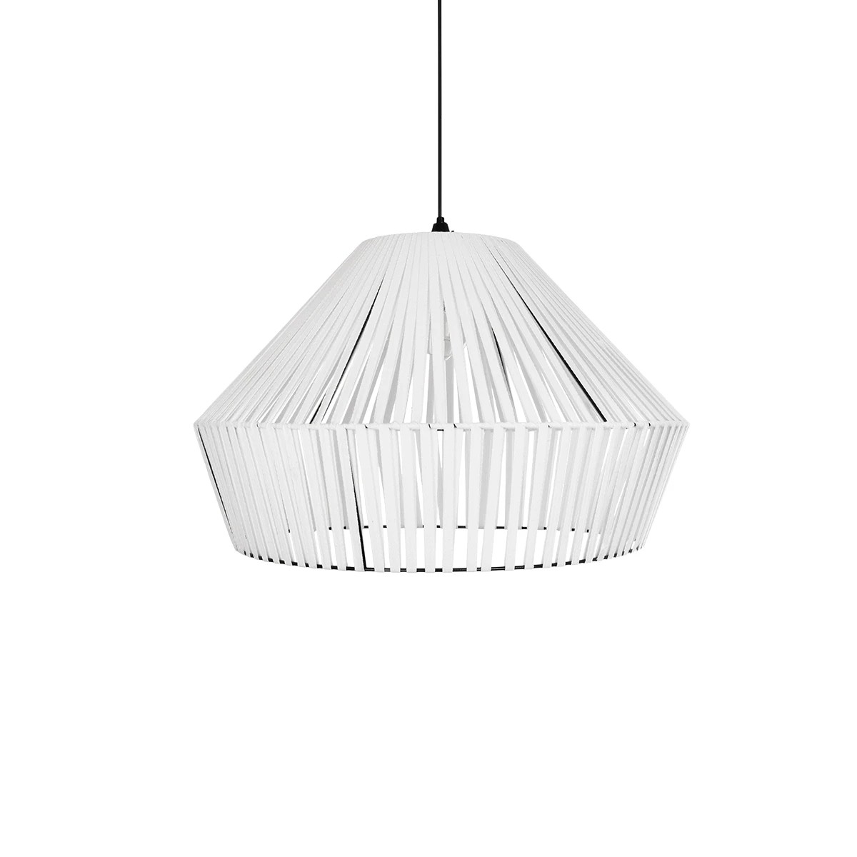 GLOBOSTAR® NUI 205-0064 Boho Κρεμαστό Φωτιστικό Οροφής με Ντουί 1 x E27 AC 220-240V IP20 - Λευκό - M60 x Π60 x Υ41cm - Image 4