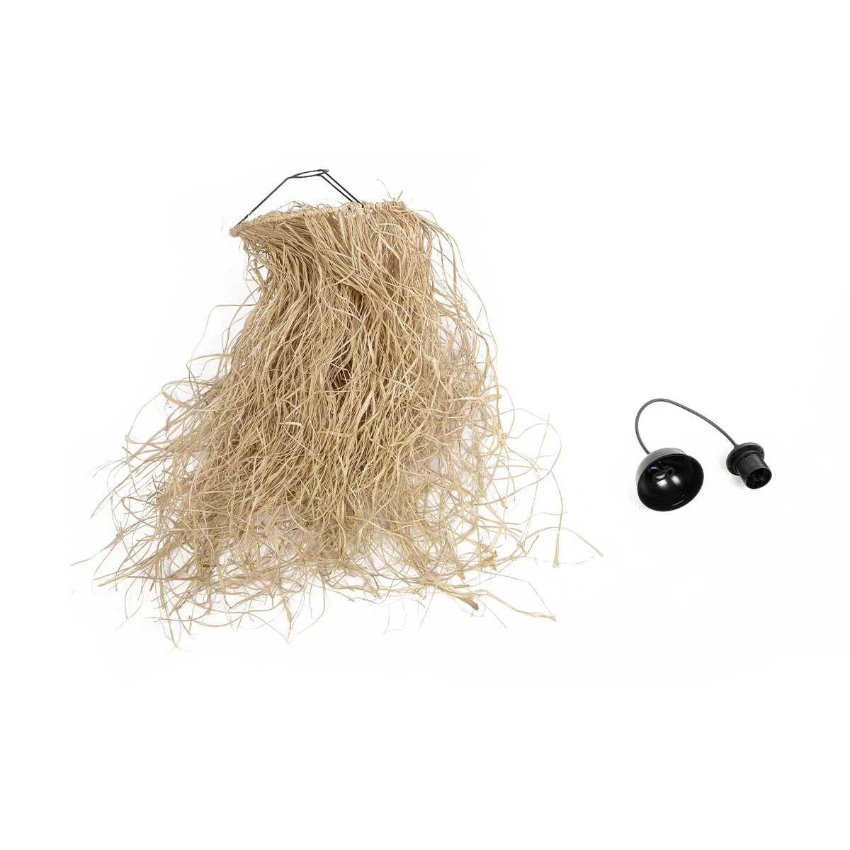 GLOBOSTAR® PIOVERE 205-0078 Boho Κρεμαστό Φωτιστικό Οροφής με Ντουί 1 x E27 AC 220-240V IP20 - Μπεζ - M35 x Π35 x Υ70cm - Image 11