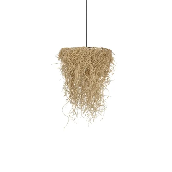 GLOBOSTAR® LIETUS 205-0079 Boho Κρεμαστό Φωτιστικό Οροφής με Ντουί 1 x E27 AC 220-240V IP20 - Μπεζ - M45 x Π45 x Υ50cm - Image 4