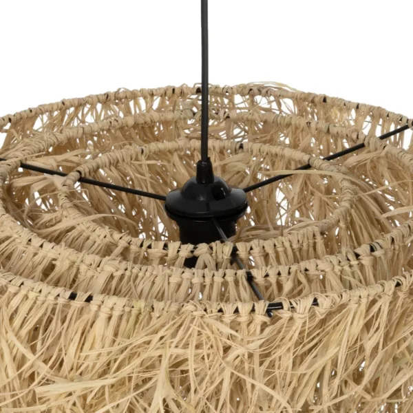 GLOBOSTAR® LIETUS 205-0079 Boho Κρεμαστό Φωτιστικό Οροφής με Ντουί 1 x E27 AC 220-240V IP20 - Μπεζ - M45 x Π45 x Υ50cm - Image 9