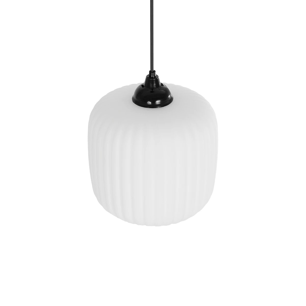 GLOBOSTAR® MELONI 206-0015 Μοντέρνο Κρεμαστό Φωτιστικό Οροφής με Ντουί 1 x E27 AC 220-240V IP20 - Λευκό - Μ20 x Π20 x Υ24cm - Image 6