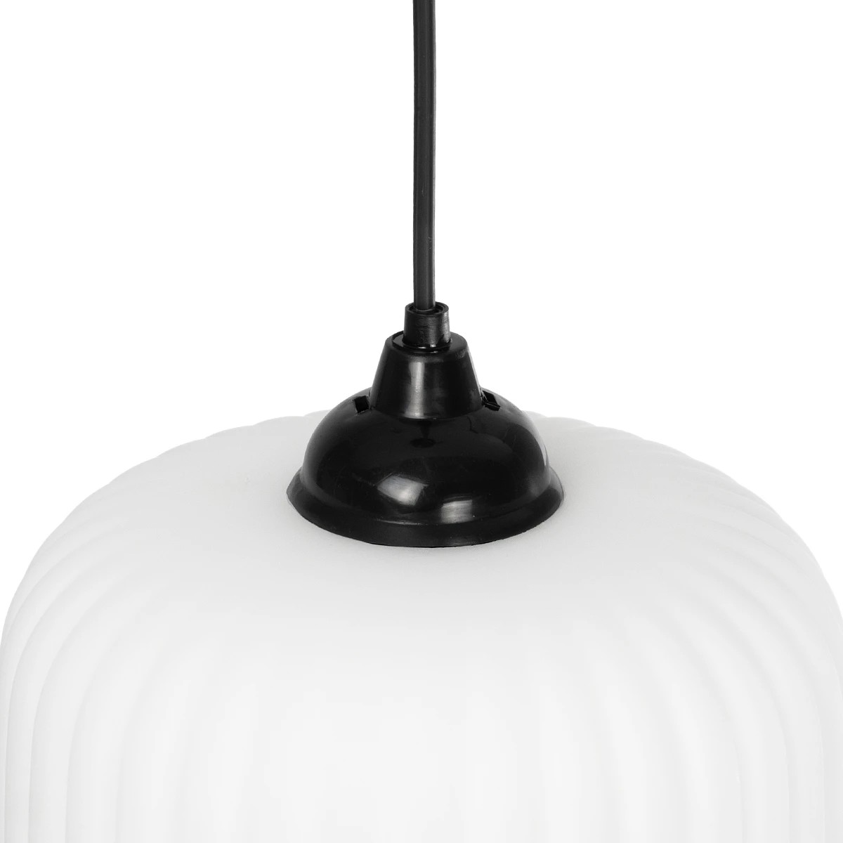 GLOBOSTAR® MELONI 206-0015 Μοντέρνο Κρεμαστό Φωτιστικό Οροφής με Ντουί 1 x E27 AC 220-240V IP20 - Λευκό - Μ20 x Π20 x Υ24cm - Image 8