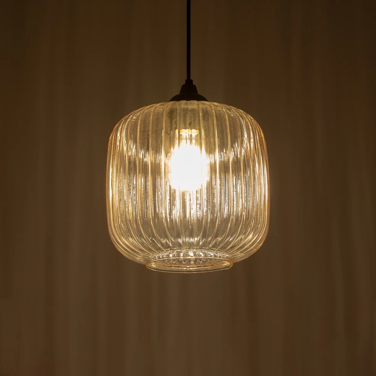 GLOBOSTAR® MELONI 206-0016 Μοντέρνο Κρεμαστό Φωτιστικό Οροφής με Ντουί 1 x E27 AC 220-240V IP20 - Mελί - Μ20 x Π20 x Υ24cm - Image 2