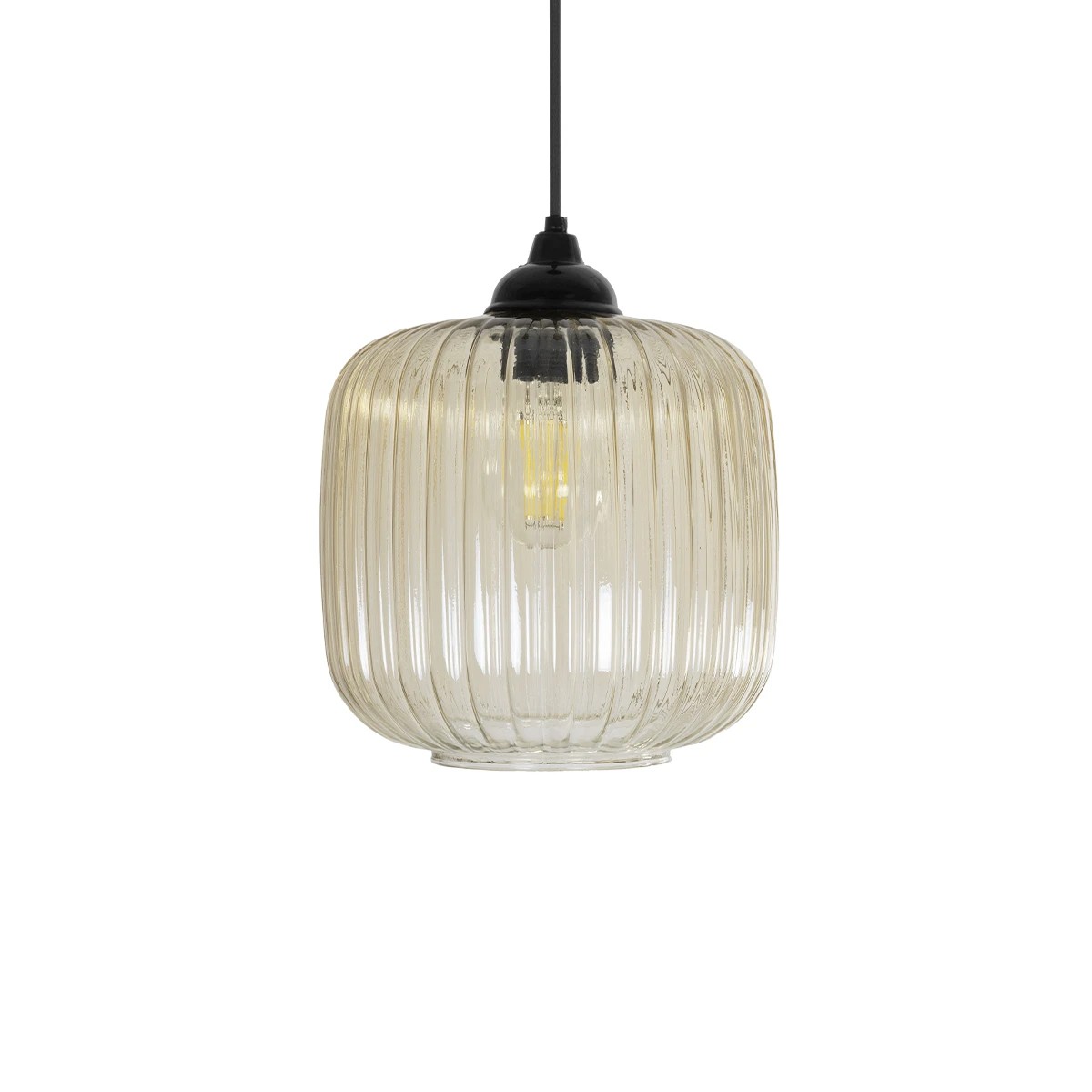 GLOBOSTAR® MELONI 206-0016 Μοντέρνο Κρεμαστό Φωτιστικό Οροφής με Ντουί 1 x E27 AC 220-240V IP20 - Mελί - Μ20 x Π20 x Υ24cm - Image 4