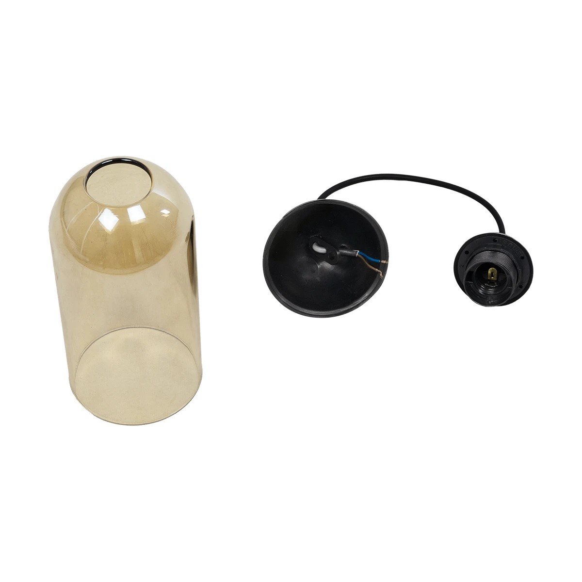 GLOBOSTAR® TUBE 206-0031 Μοντέρνο Κρεμαστό Φωτιστικό Οροφής με Ντουί 1 x E27 AC 220-240V IP20 - Mελί - Μ10 x Π10 x Υ24cm - Image 10