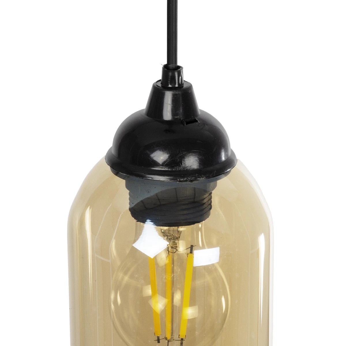 GLOBOSTAR® TUBE 206-0031 Μοντέρνο Κρεμαστό Φωτιστικό Οροφής με Ντουί 1 x E27 AC 220-240V IP20 - Mελί - Μ10 x Π10 x Υ24cm - Image 8