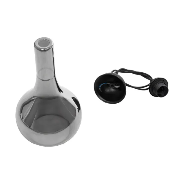 GLOBOSTAR® ΤΟΝΕ 206-0034 Μοντέρνο Κρεμαστό Φωτιστικό Οροφής με Ντουί 1 x E27 AC 220-240V IP20 - Μαύρο Φιμέ - Μ20 x Π20 x Υ36cm - Image 11