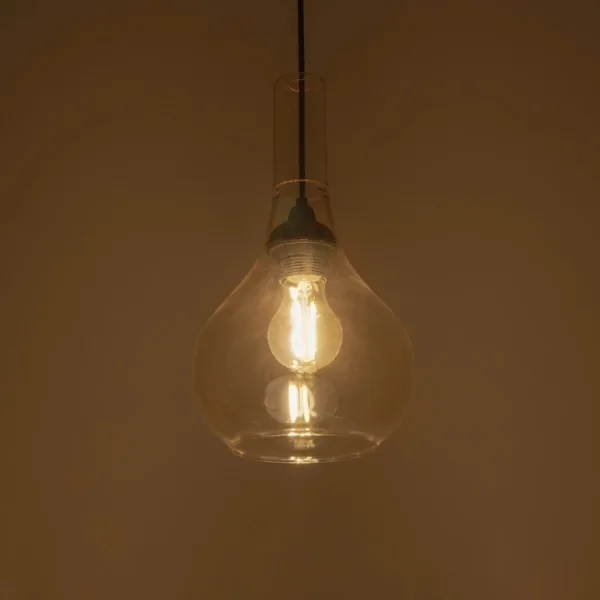 GLOBOSTAR® ΤΟΝΕ 206-0035 Μοντέρνο Κρεμαστό Φωτιστικό Οροφής με Ντουί 1 x E27 AC 220-240V IP20 - Mελί - Μ20 x Π20 x Υ36cm - Image 2