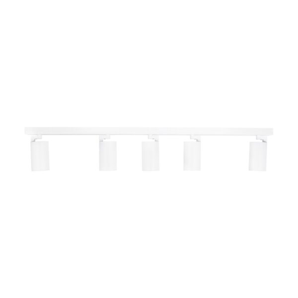 kelvo® SPOTA KLV-101-0143 Μοντέρνο Κινούμενο Φωτιστικό Σποτ Οροφής με Ντουί 5 x GU10 90° AC 220-240V IP20 - Λευκό Ματ - Μ79.5 x Π6.3 x Υ14cm - Image 6