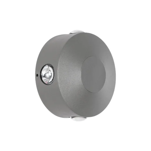 kelvo® ARKOS KLV-101-0108 Μοντέρνο Φωτιστικό Τοίχου - Απλίκα LED 8W 840lm 15° AC 220-240V Αδιάβροχο IP65 Θερμό Λευκό 2700K - Lumileds COB Chip & TÜV SÜD Driver - Γκρι Ανθρακί Ματ - Μ13 x Π5.5 x Υ13cm - 5 Χρόνια Εγγύηση - Image 2