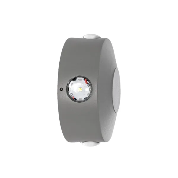 kelvo® ARKOS KLV-101-0108 Μοντέρνο Φωτιστικό Τοίχου - Απλίκα LED 8W 840lm 15° AC 220-240V Αδιάβροχο IP65 Θερμό Λευκό 2700K - Lumileds COB Chip & TÜV SÜD Driver - Γκρι Ανθρακί Ματ - Μ13 x Π5.5 x Υ13cm - 5 Χρόνια Εγγύηση - Image 4
