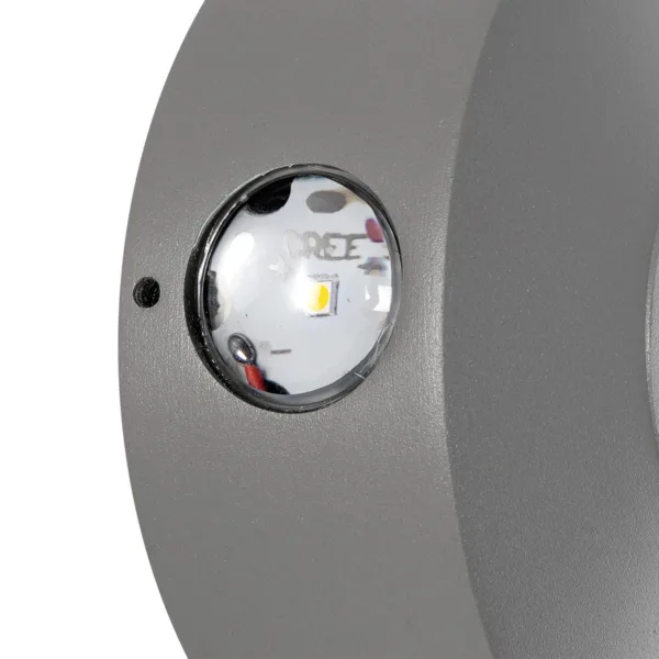 kelvo® ARKOS KLV-101-0108 Μοντέρνο Φωτιστικό Τοίχου - Απλίκα LED 8W 840lm 15° AC 220-240V Αδιάβροχο IP65 Θερμό Λευκό 2700K - Lumileds COB Chip & TÜV SÜD Driver - Γκρι Ανθρακί Ματ - Μ13 x Π5.5 x Υ13cm - 5 Χρόνια Εγγύηση - Image 7
