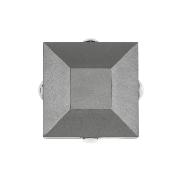 kelvo® ARKOS KLV-101-0111 Μοντέρνο Φωτιστικό Τοίχου - Απλίκα LED 8W 840lm 15° AC 220-240V Αδιάβροχο IP65 Θερμό Λευκό 2700K - Lumileds COB Chip & TÜV SÜD Driver - Γκρι Ανθρακί Ματ - Μ14 x Π5.5 x Υ14cm - 5 Χρόνια Εγγύηση - Image 3