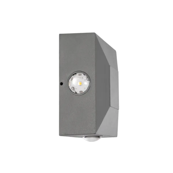 kelvo® ARKOS KLV-101-0111 Μοντέρνο Φωτιστικό Τοίχου - Απλίκα LED 8W 840lm 15° AC 220-240V Αδιάβροχο IP65 Θερμό Λευκό 2700K - Lumileds COB Chip & TÜV SÜD Driver - Γκρι Ανθρακί Ματ - Μ14 x Π5.5 x Υ14cm - 5 Χρόνια Εγγύηση - Image 4