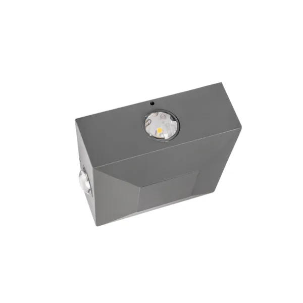 kelvo® ARKOS KLV-101-0111 Μοντέρνο Φωτιστικό Τοίχου - Απλίκα LED 8W 840lm 15° AC 220-240V Αδιάβροχο IP65 Θερμό Λευκό 2700K - Lumileds COB Chip & TÜV SÜD Driver - Γκρι Ανθρακί Ματ - Μ14 x Π5.5 x Υ14cm - 5 Χρόνια Εγγύηση - Image 6