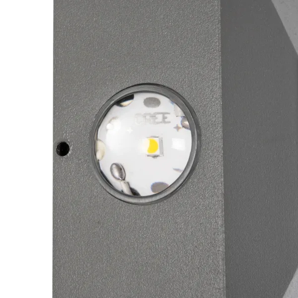 kelvo® ARKOS KLV-101-0111 Μοντέρνο Φωτιστικό Τοίχου - Απλίκα LED 8W 840lm 15° AC 220-240V Αδιάβροχο IP65 Θερμό Λευκό 2700K - Lumileds COB Chip & TÜV SÜD Driver - Γκρι Ανθρακί Ματ - Μ14 x Π5.5 x Υ14cm - 5 Χρόνια Εγγύηση - Image 7