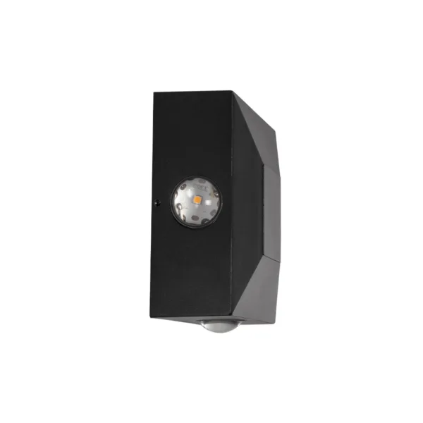 kelvo® ARKOS KLV-101-0110 Μοντέρνο Φωτιστικό Τοίχου - Απλίκα LED 8W 840lm 15° AC 220-240V Αδιάβροχο IP65 Θερμό Λευκό 2700K - Lumileds COB Chip & TÜV SÜD Driver - Μαύρο Ματ - Μ14 x Π5.5 x Υ14cm - 5 Χρόνια Εγγύηση - Image 4