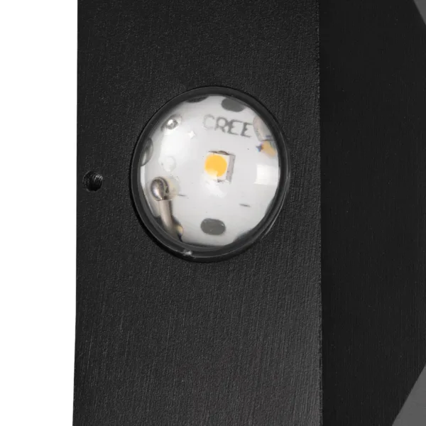 kelvo® ARKOS KLV-101-0110 Μοντέρνο Φωτιστικό Τοίχου - Απλίκα LED 8W 840lm 15° AC 220-240V Αδιάβροχο IP65 Θερμό Λευκό 2700K - Lumileds COB Chip & TÜV SÜD Driver - Μαύρο Ματ - Μ14 x Π5.5 x Υ14cm - 5 Χρόνια Εγγύηση - Image 7