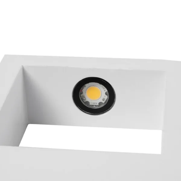 kelvo® AURA KLV-101-0118 Μοντέρνο Φωτιστικό Τοίχου - Απλίκα LED 7W 875lm 45° AC 220-240V Αδιάβροχο IP65 Θερμό Λευκό 2700K - Bridgelux COB Chip & TÜV SÜD Driver - Λευκό Ματ - Μ15 x Π12.5 x Υ4.5cm - 5 Χρόνια Εγγύηση - Image 8