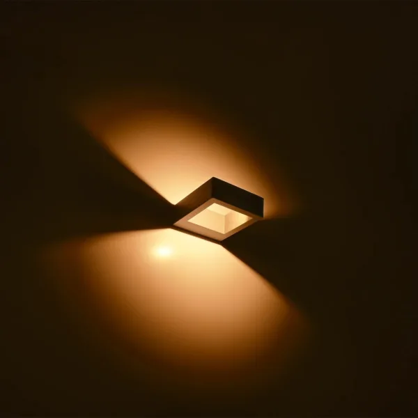 kelvo® AURA KLV-101-0117 Μοντέρνο Φωτιστικό Τοίχου - Απλίκα LED 7W 875lm 45° AC 220-240V Αδιάβροχο IP65 Θερμό Λευκό 2700K - Bridgelux COB Chip & TÜV SÜD Driver - Γκρι Ανθρακί Ματ - Μ15 x Π12.5 x Υ4.5cm - 5 Χρόνια Εγγύηση - Image 10
