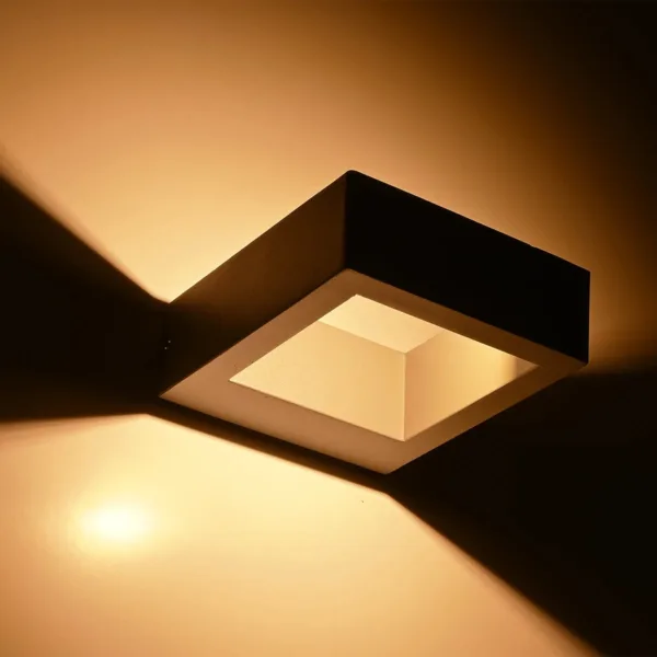 kelvo® AURA KLV-101-0117 Μοντέρνο Φωτιστικό Τοίχου - Απλίκα LED 7W 875lm 45° AC 220-240V Αδιάβροχο IP65 Θερμό Λευκό 2700K - Bridgelux COB Chip & TÜV SÜD Driver - Γκρι Ανθρακί Ματ - Μ15 x Π12.5 x Υ4.5cm - 5 Χρόνια Εγγύηση - Image 11