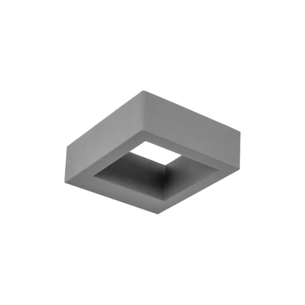 kelvo® AURA KLV-101-0117 Μοντέρνο Φωτιστικό Τοίχου - Απλίκα LED 7W 875lm 45° AC 220-240V Αδιάβροχο IP65 Θερμό Λευκό 2700K - Bridgelux COB Chip & TÜV SÜD Driver - Γκρι Ανθρακί Ματ - Μ15 x Π12.5 x Υ4.5cm - 5 Χρόνια Εγγύηση - Image 2