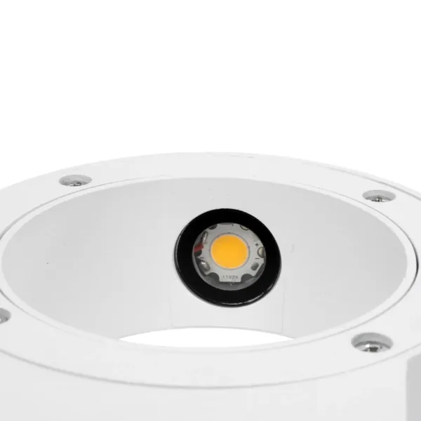 kelvo® AURA KLV-101-0115 Μοντέρνο Φωτιστικό Τοίχου - Απλίκα LED 7W 875lm 45° AC 220-240V Αδιάβροχο IP65 Θερμό Λευκό 2700K - Bridgelux COB Chip & TÜV SÜD Driver - Λευκό Ματ - Μ15 x Π13 x Υ4.5cm - 5 Χρόνια Εγγύηση - Image 7