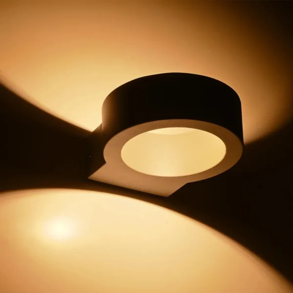 kelvo® AURA KLV-101-0114 Μοντέρνο Φωτιστικό Τοίχου - Απλίκα LED 7W 875lm 45° AC 220-240V Αδιάβροχο IP65 Θερμό Λευκό 2700K - Bridgelux COB Chip & TÜV SÜD Driver - Γκρι Ανθρακί Ματ - Μ15 x Π13 x Υ4.5cm - 5 Χρόνια Εγγύηση - Image 10