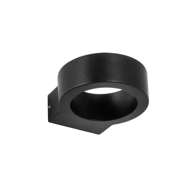kelvo® AURA KLV-101-0113 Μοντέρνο Φωτιστικό Τοίχου - Απλίκα LED 7W 875lm 45° AC 220-240V Αδιάβροχο IP65 Θερμό Λευκό 2700K - Bridgelux COB Chip & TÜV SÜD Driver - Μαύρο Ματ - Μ15 x Π13 x Υ4.5cm - 5 Χρόνια Εγγύηση - Image 2