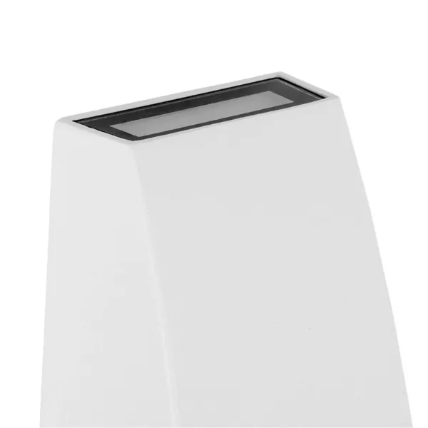 kelvo® FLUX KLV-101-0121 Μοντέρνο Φωτιστικό Τοίχου - Απλίκα LED 6W 750lm 30° AC 220-240V Αδιάβροχο IP65 Θερμό Λευκό 2700K - Bridgelux COB Chip & TÜV SÜD Driver - Λευκό Ματ - Μ5 x Π8.5 x Υ17cm - 5 Χρόνια Εγγύηση - Image 7