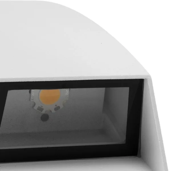 kelvo® FLUX KLV-101-0121 Μοντέρνο Φωτιστικό Τοίχου - Απλίκα LED 6W 750lm 30° AC 220-240V Αδιάβροχο IP65 Θερμό Λευκό 2700K - Bridgelux COB Chip & TÜV SÜD Driver - Λευκό Ματ - Μ5 x Π8.5 x Υ17cm - 5 Χρόνια Εγγύηση - Image 8