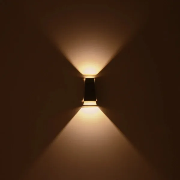 kelvo® FLUX KLV-101-0120 Μοντέρνο Φωτιστικό Τοίχου - Απλίκα LED 6W 750lm 30° AC 220-240V Αδιάβροχο IP65 Θερμό Λευκό 2700K - Bridgelux COB Chip & TÜV SÜD Driver - Γκρι Ανθρακί Ματ - Μ5 x Π8.5 x Υ17cm - 5 Χρόνια Εγγύηση - Image 9