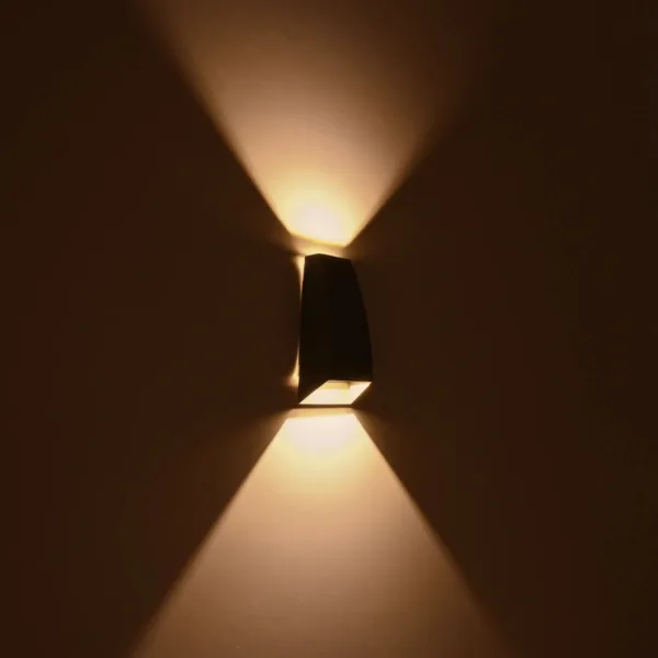 kelvo® FLUX KLV-101-0120 Μοντέρνο Φωτιστικό Τοίχου - Απλίκα LED 6W 750lm 30° AC 220-240V Αδιάβροχο IP65 Θερμό Λευκό 2700K - Bridgelux COB Chip & TÜV SÜD Driver - Γκρι Ανθρακί Ματ - Μ5 x Π8.5 x Υ17cm - 5 Χρόνια Εγγύηση - Image 10