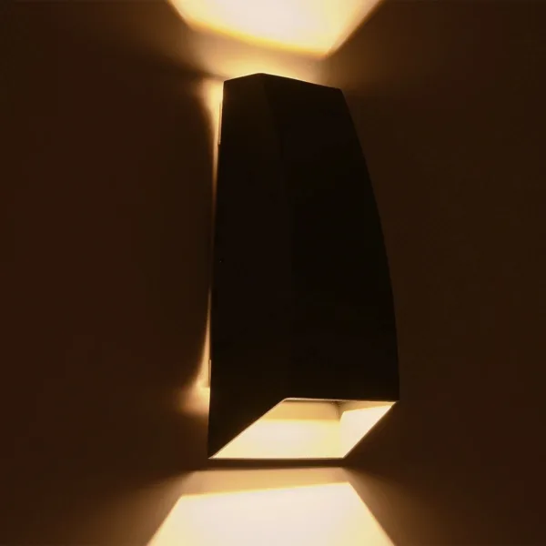 kelvo® FLUX KLV-101-0120 Μοντέρνο Φωτιστικό Τοίχου - Απλίκα LED 6W 750lm 30° AC 220-240V Αδιάβροχο IP65 Θερμό Λευκό 2700K - Bridgelux COB Chip & TÜV SÜD Driver - Γκρι Ανθρακί Ματ - Μ5 x Π8.5 x Υ17cm - 5 Χρόνια Εγγύηση - Image 11