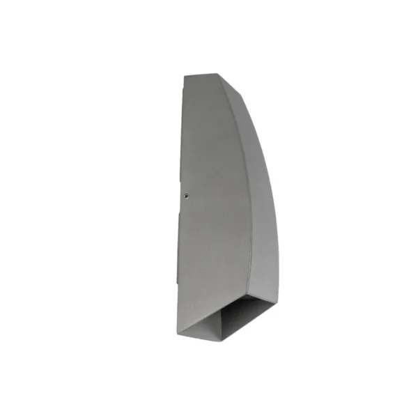 kelvo® FLUX KLV-101-0120 Μοντέρνο Φωτιστικό Τοίχου - Απλίκα LED 6W 750lm 30° AC 220-240V Αδιάβροχο IP65 Θερμό Λευκό 2700K - Bridgelux COB Chip & TÜV SÜD Driver - Γκρι Ανθρακί Ματ - Μ5 x Π8.5 x Υ17cm - 5 Χρόνια Εγγύηση - Image 5