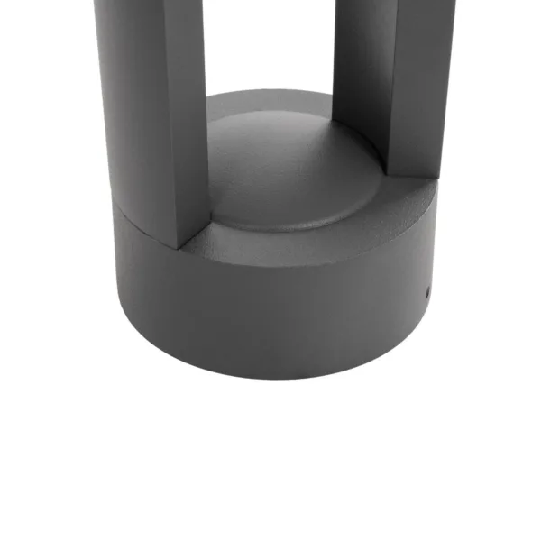 kelvo® GREMO KLV-101-0122 Μοντέρνο Φωτιστικό Κολωνάκι Κήπου LED 7W 735lm 45° AC 220-240V Αδιάβροχο IP65 Θερμό Λευκό 2700K - Bridgelux COB Chip & TÜV SÜD Driver - Γκρι Ανθρακί Ματ - Μ10.8 x Π10.8 x Υ50cm - 5 Χρόνια Εγγύηση - Image 5
