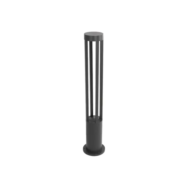 kelvo® GREMO KLV-101-0123 Μοντέρνο Φωτιστικό Κολωνάκι Κήπου LED 7W 735lm 45° AC 220-240V Αδιάβροχο IP65 Θερμό Λευκό 2700K - Bridgelux COB Chip & TÜV SÜD Driver - Γκρι Ανθρακί Ματ - Μ15.5 x Π15.5 x Υ80cm - 5 Χρόνια Εγγύηση - Image 2