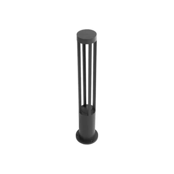 kelvo® GREMO KLV-101-0123 Μοντέρνο Φωτιστικό Κολωνάκι Κήπου LED 7W 735lm 45° AC 220-240V Αδιάβροχο IP65 Θερμό Λευκό 2700K - Bridgelux COB Chip & TÜV SÜD Driver - Γκρι Ανθρακί Ματ - Μ15.5 x Π15.5 x Υ80cm - 5 Χρόνια Εγγύηση - Image 4