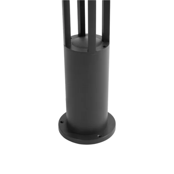 kelvo® GREMO KLV-101-0123 Μοντέρνο Φωτιστικό Κολωνάκι Κήπου LED 7W 735lm 45° AC 220-240V Αδιάβροχο IP65 Θερμό Λευκό 2700K - Bridgelux COB Chip & TÜV SÜD Driver - Γκρι Ανθρακί Ματ - Μ15.5 x Π15.5 x Υ80cm - 5 Χρόνια Εγγύηση - Image 5