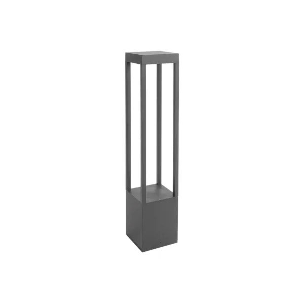 kelvo® GREMO KLV-101-0124 Μοντέρνο Φωτιστικό Κολωνάκι Κήπου LED 7W 735lm 45° AC 220-240V Αδιάβροχο IP65 Θερμό Λευκό 2700K - Bridgelux COB Chip & TÜV SÜD Driver - Γκρι Ανθρακί Ματ - Μ15 x Π15 x Υ80.5cm - 5 Χρόνια Εγγύηση - Image 2