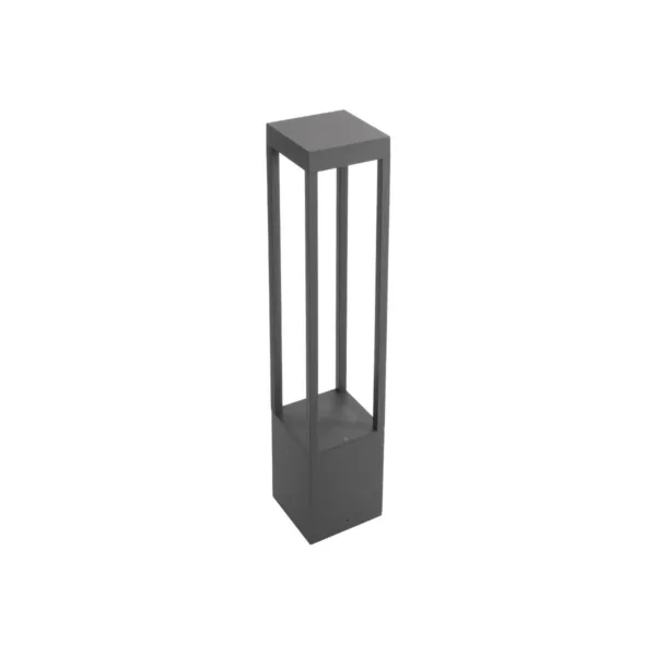 kelvo® GREMO KLV-101-0124 Μοντέρνο Φωτιστικό Κολωνάκι Κήπου LED 7W 735lm 45° AC 220-240V Αδιάβροχο IP65 Θερμό Λευκό 2700K - Bridgelux COB Chip & TÜV SÜD Driver - Γκρι Ανθρακί Ματ - Μ15 x Π15 x Υ80.5cm - 5 Χρόνια Εγγύηση - Image 4