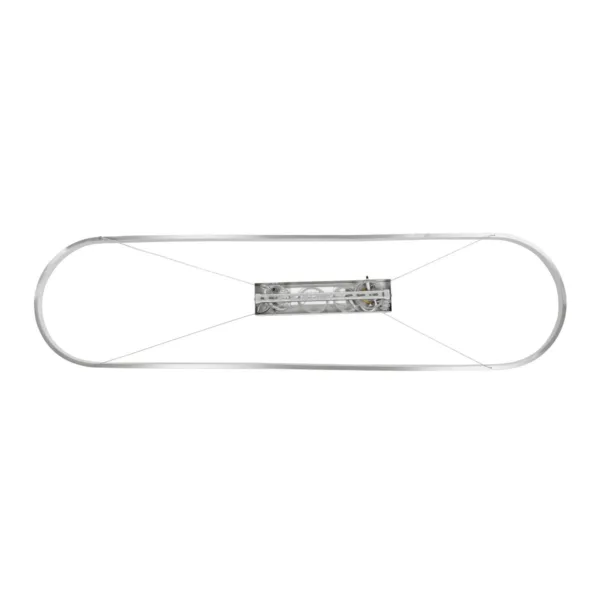 GLOBOSTAR® BOLIVAR 61273 Μοντέρνο Κρεμαστό Φωτιστικό Οροφής LED 54W 6210lm 360° AC 220-240V IP20 Ρυθμιζόμενο Λευκό CCT με Χειριστήριο από 2700K έως 6000K Dimmable - Lumileds SMD Chip - Νίκελ Βούρτσας - Μ120 x Π30 x Υ2cm - 3 Χρόνια Εγγύηση - Image 7