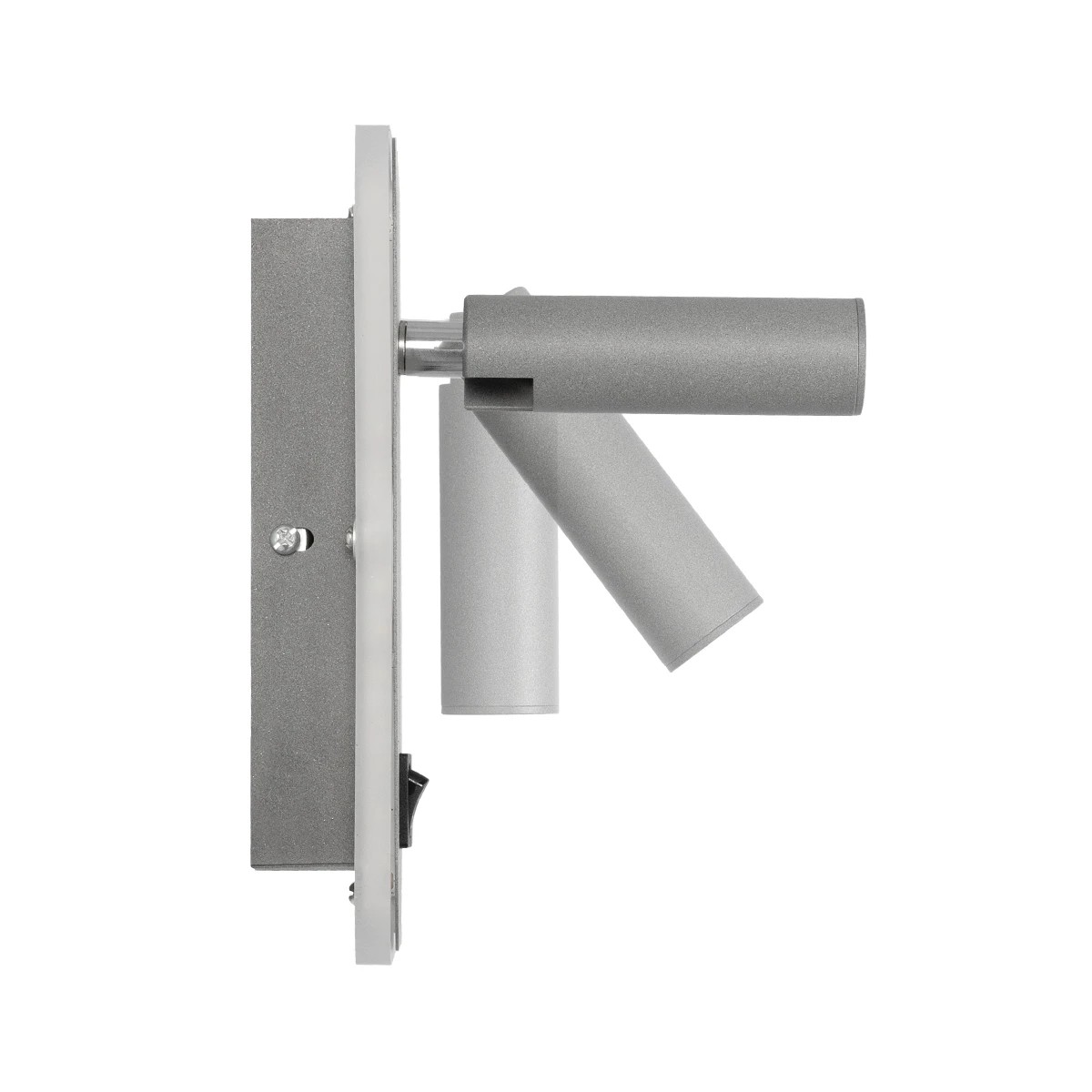 GloboStar® LADY-O 61365 Μοντέρνο Φωτιστικό Τοίχου - Απλίκα Ξενοδοχείου Bed Side LED 10W 1000lm 36° & 360° AC 220-240V - Reading Light & Κρυφός Φωτισμός - Φορτιστής USB 3A - Μ10.5 x Π10 x Υ18.5cm - Φυσικό Λευκό 4500K - Γκρι Ανθρακί - 3 Χρόνια Εγγύηση - Image 2