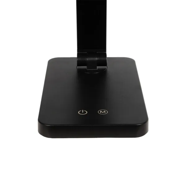 GLOBOSTAR® TEBLA 60481 Μοντέρνο Επιτραπέζιο Φωτιστικό Γραφείου LED 5W 500lm 120° AC 220-240V IP20 Ρυθμιζόμενο Λευκό CCT με Αφή 2700K/4500K/6000K Dimmable - Bridgelux SMD Chip - Μαύρο - Μ11 x Π31 x Υ52cm - 2 Χρόνια Εγγύηση - Image 5