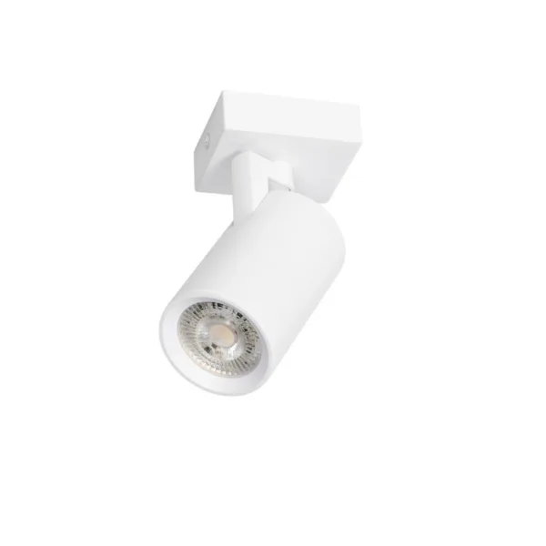 kelvo® SPOTA KLV-101-0135 Μοντέρνο Κινούμενο Φωτιστικό Σποτ Οροφής με Ντουί 1 x GU10 90° AC 220-240V IP20 - Λευκό Ματ - Μ7 x Π6 x Υ14cm - Image 2