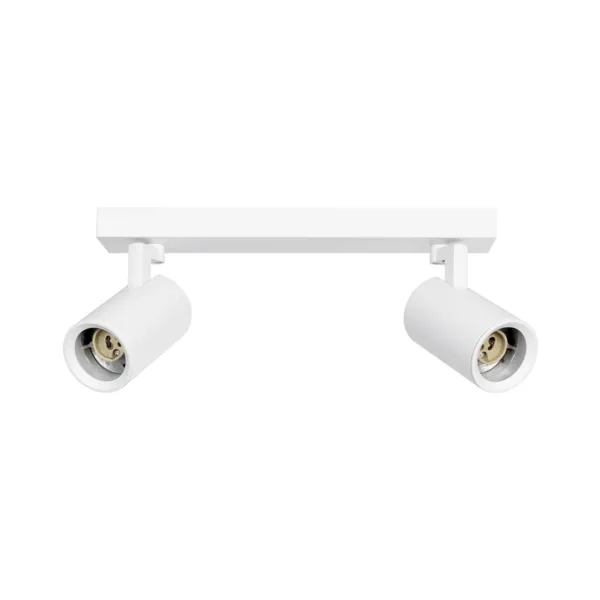 kelvo® SPOTA KLV-101-0137 Μοντέρνο Κινούμενο Φωτιστικό Σποτ Οροφής με Ντουί 2 x GU10 90° AC 220-240V IP20 - Λευκό Ματ - Μ30 x Π6 x Υ14.5cm - Image 3